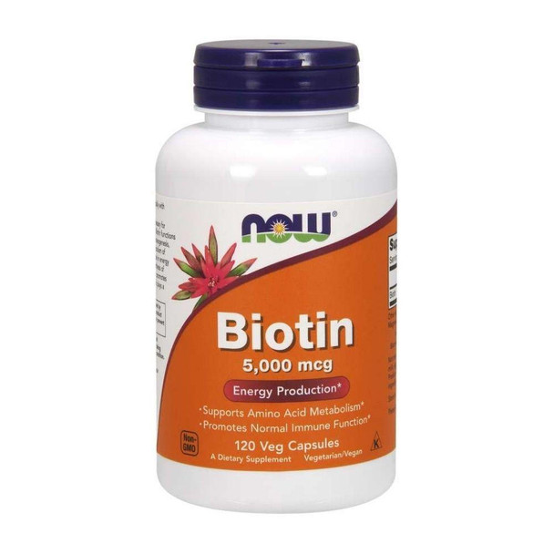  Now Foods Biotin 5000mcg 120 Capsules 