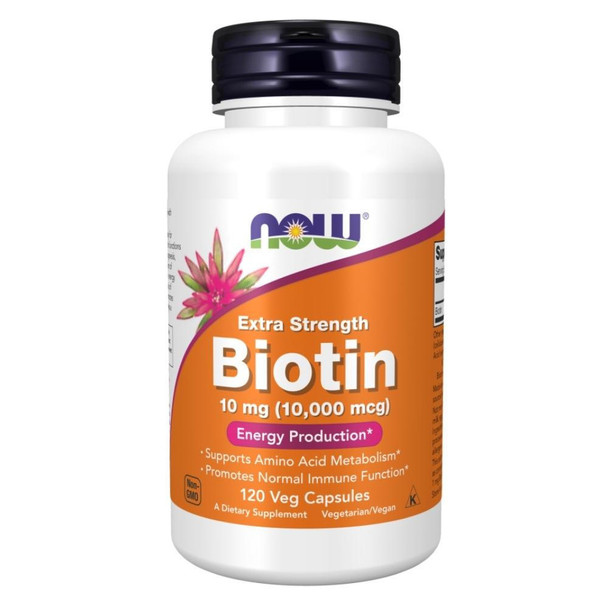  Now Foods Biotin 10 Mg Extra Strength 120 Vegetable Capsules 