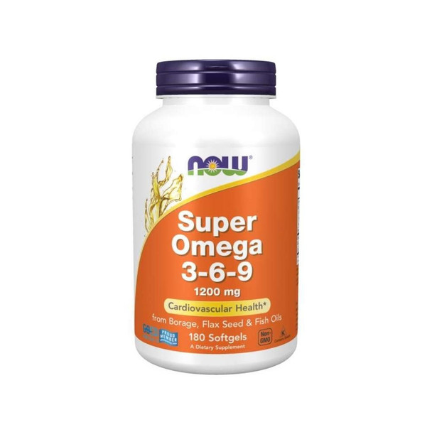  Now Foods Super Omega 3-6-9 1200 Mg 180 Soft Gels 