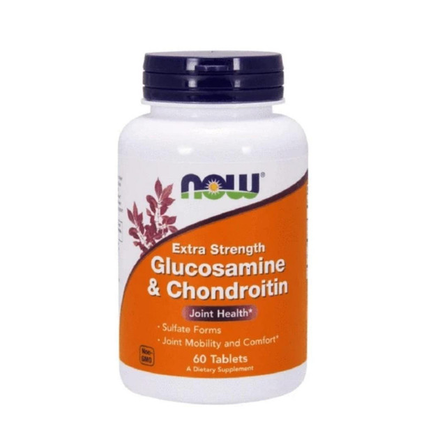 Now Foods Extra Strength Glucosamine & Chondroitin 60 Tablets 