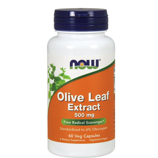  Now Foods Olive Leaf Extract 500 Mg 120 Vegetable Capsules 