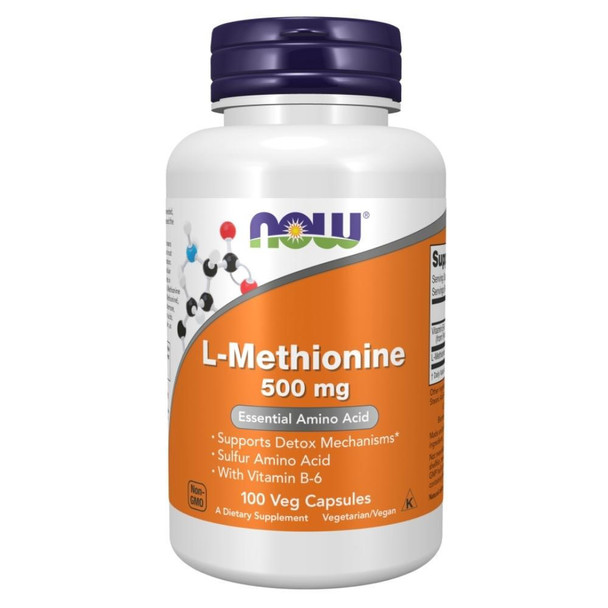  Now Foods L-Methionine 500 Mg 100 Capsules 