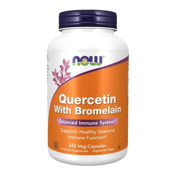  Now Foods Quercetin W/Bromelain 240 Vegetable Capsules 