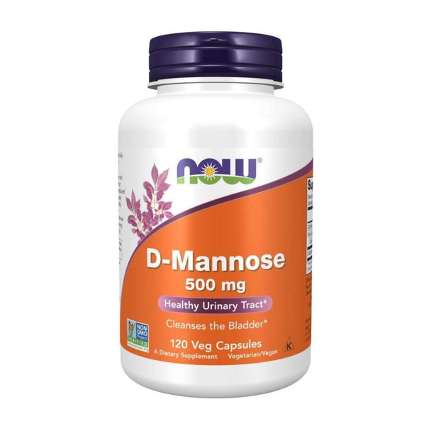  Now Foods D-Mannose 500 Mg 120 Capsules 
