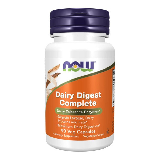  Now Foods Dairy Digest Complete 90 Vegetable Capsules 