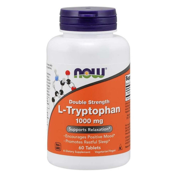 Now Foods L-Tryptophan 1000 Mg 60 Tablets 