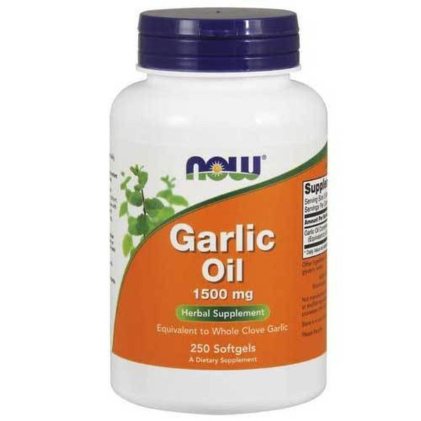  Now Foods Garlic Oil 1500 Mg 250 Soft Gels 