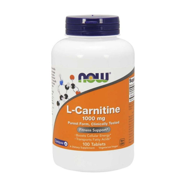  Now Foods Carnitine Tartrate 1000 Mg 100 Tablets 