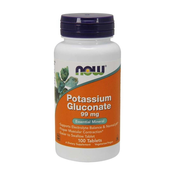  Now Foods Potassium Gluconate 99 Mg 100 Tablets 