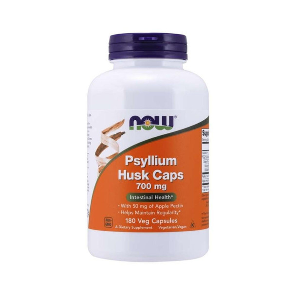 Now Foods Psyllium Husk 700 Mg + Pectin 180 Capsules 