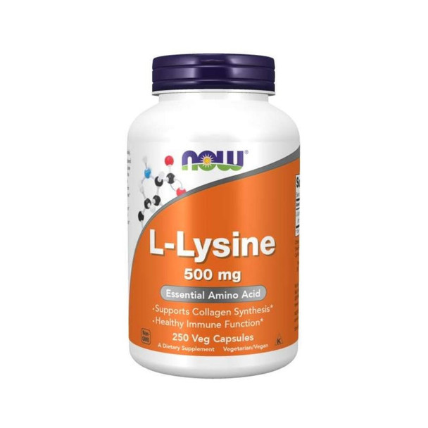  Now Foods L-Lysine 500mg 250 Capsules 