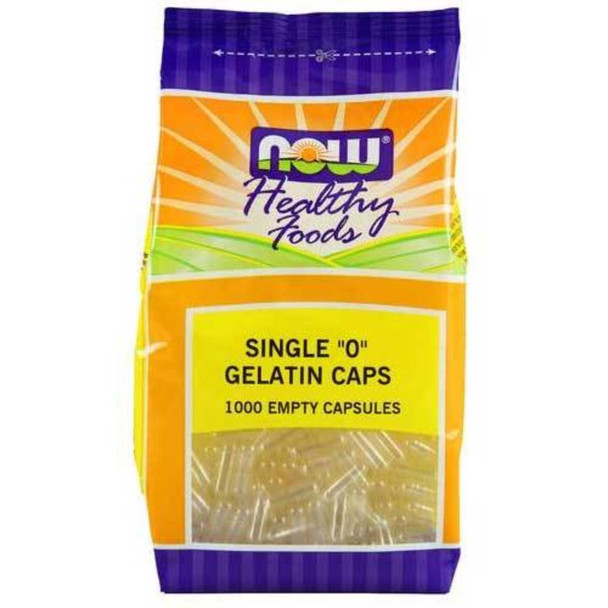  Now Foods Single "0" Gelatin Caps 1000 Caps 