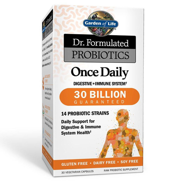  Garden of Life Dr. Formulated Probiotics Once Daily 30 Vege Caps 