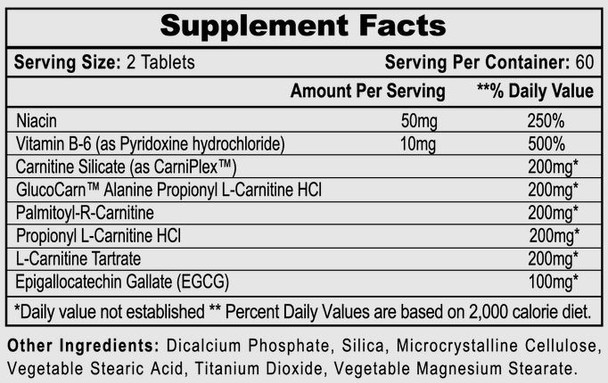  Hi-Tech Pharmaceuticals CarniFuel™ 120 Tablets (Was Carnislim) 