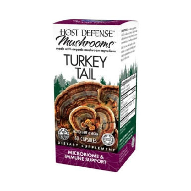  Fungi Perfect Host Defense Turkey Tail 60 Vege Capsules 