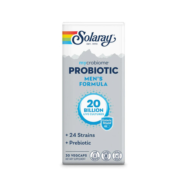  Solaray Mycrobiome Probiotic Men's Formula 30 Vege Capsules 