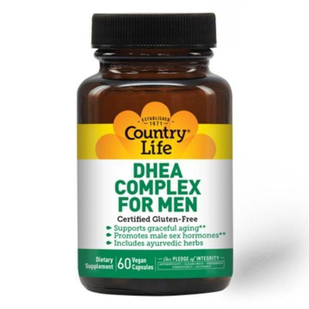  Country Life DHEA Complex For Men 60 Vege Capsules 