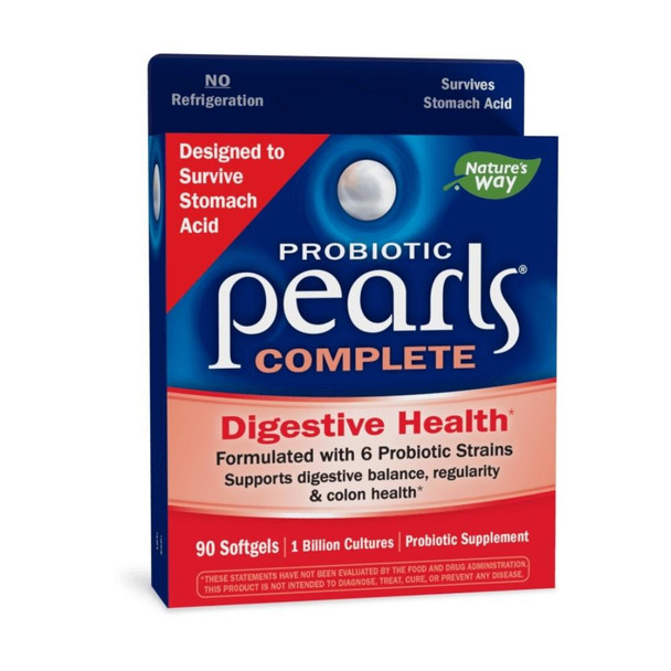  Nature's Way Probiotic Pearls Complete 90 Soft Gels | Digestive Health 