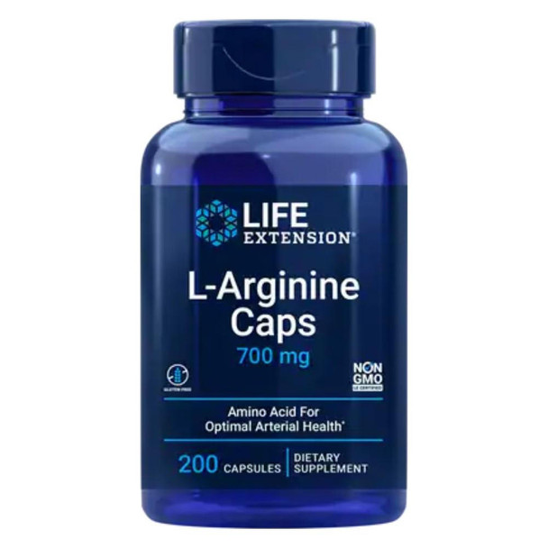  Life Extension L-Arginine 700mg 200 Capsules | Amino Acid 