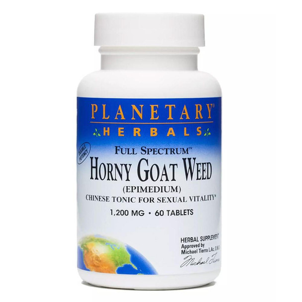  Planetary Herbals Horny Goat Weed 1200mg 60 Tabs 