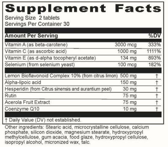  Beverly International Advanced Antioxidant Compound 60 Tablets 
