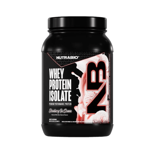  NutraBio 100% Whey Protein Isolate 2lb 