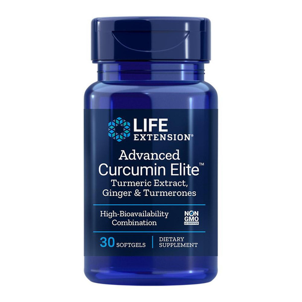  Life Extension Curcumin Elite Turmeric, Ginger & Turmerones 30 Vege Capsules 