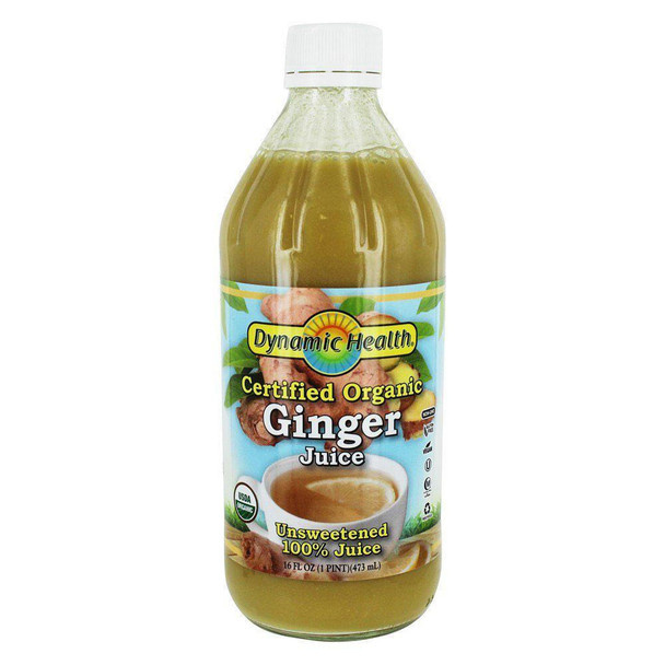  Dynamic Health 100% Organic Ginger Juice 16oz 