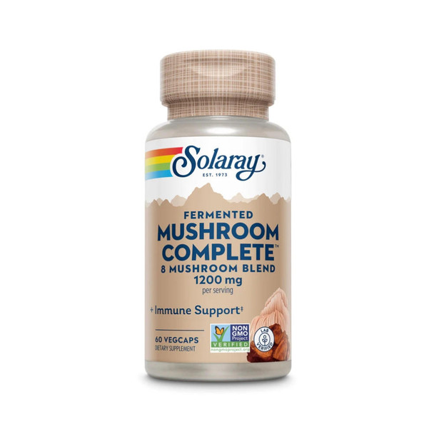  Solaray Fermented Mushroom Complete 60 Vege Capsules 