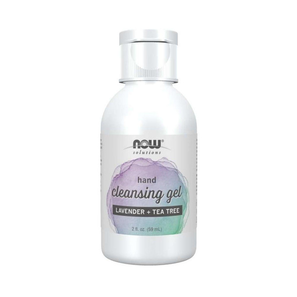  Now Foods Hand Cleansing Gel Lavender + Tea Tree 2oz 