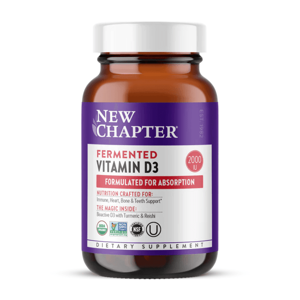  New Chapter Fermented Vitamin D3 90 Tablets 