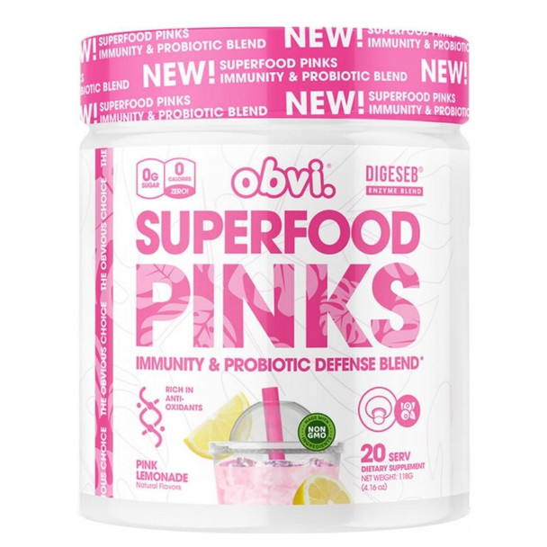  Obvi SuperFood Pink Immunity & Probiotic 20 Serving 