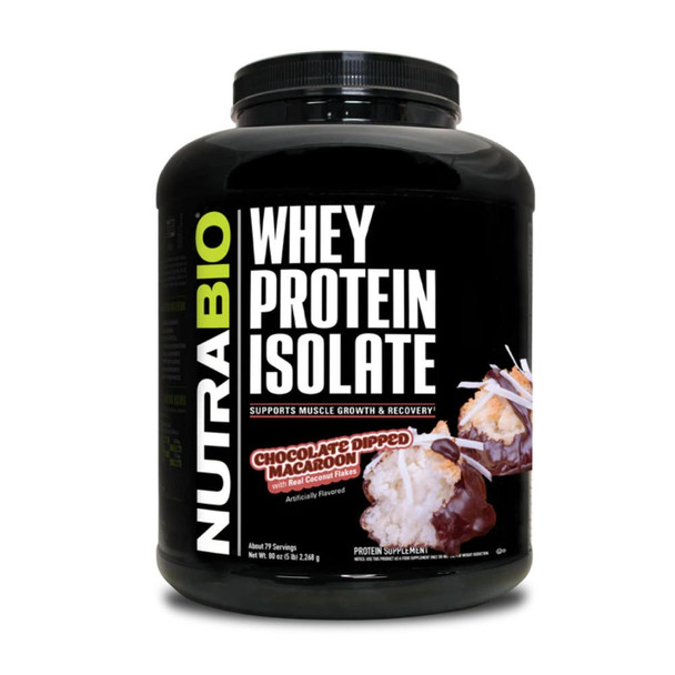  NutraBio 100% Whey Protein Isolate 75 Servings 