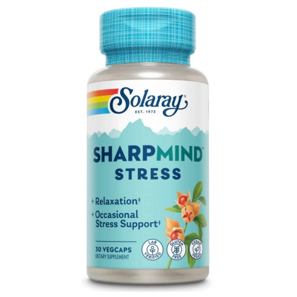  Solaray Sharp Mind Nootropics Stress 30 Count 