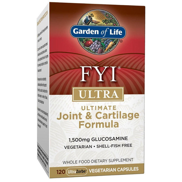  Garden of Life FYI Ultra Joint and Cartilage Formula 120 Capsules 