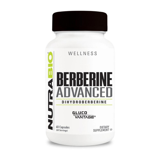  NutraBio Berberine Advanced 200mg 60 Capsules 