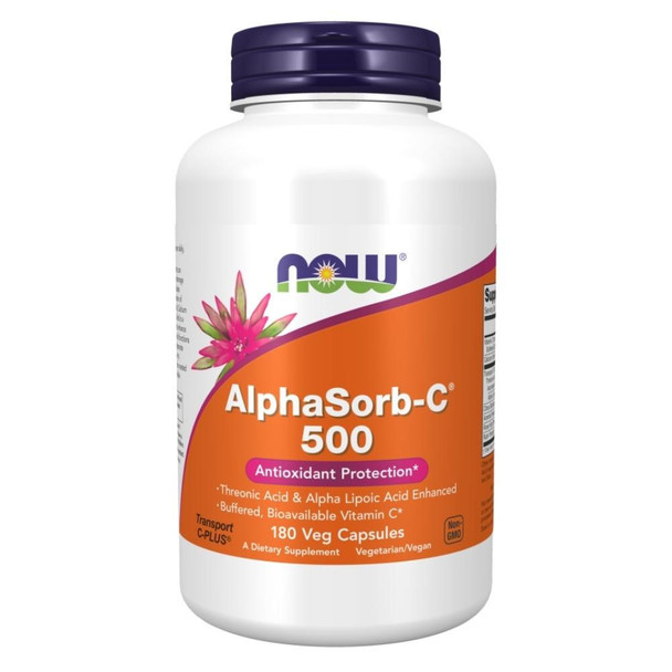  Now Foods ALPHASORB-C 500 180 Vege Capsules 