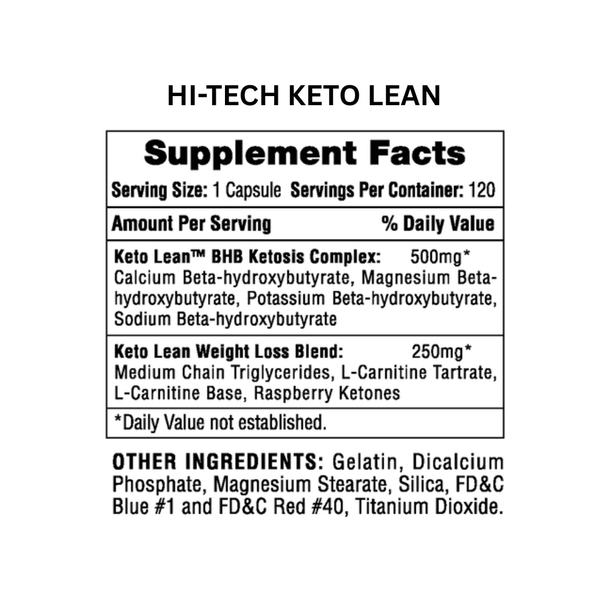  Hi-Tech Pharmaceuticals Lipodrene and Keto Lean Stack 