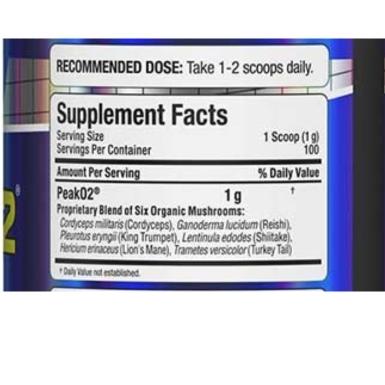 Allmax Peak 02 100G 100 Servings Supplement Facts