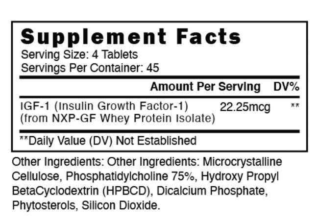 Blackstone Labs SST-1 IGF-1 Supp Facts