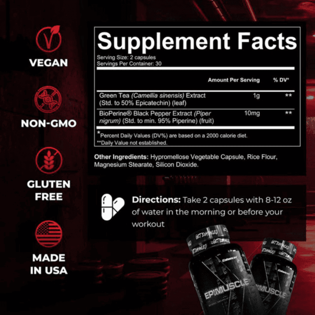 Enhanced Epimuscle 60c Supplement Facts