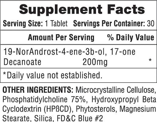 Hi-Tech Pharmaceuticals Deca-Durabolin Supp Facts