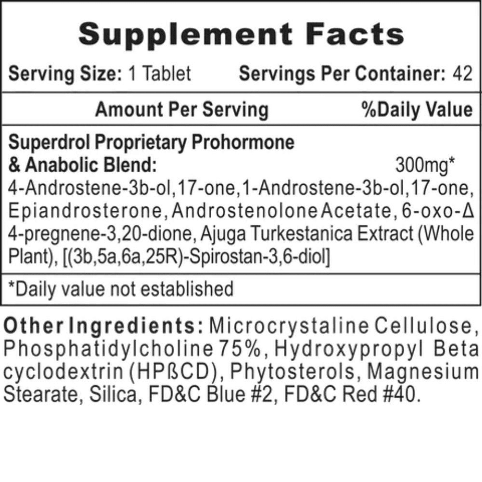 Hi-Tech Pharmaceuticals Superdrol 42 Count