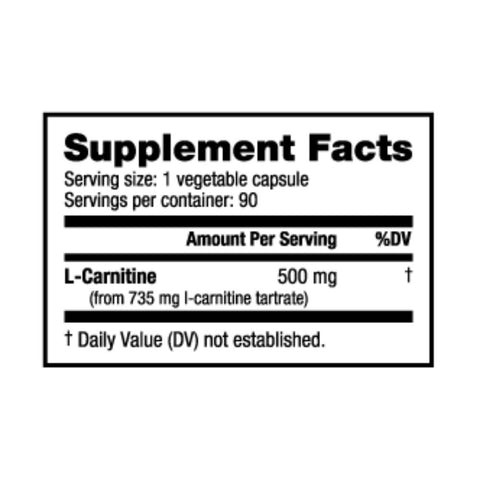 L-Carnitine Supplement Facts