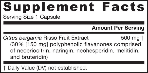 Citrus Bergamot Supplement Facts