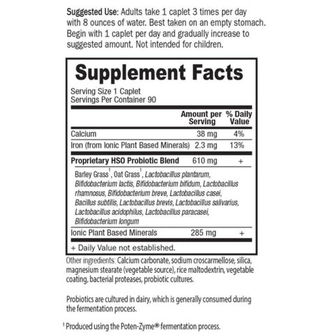 Garden Of Life Probiotics Formula Supplement Facts