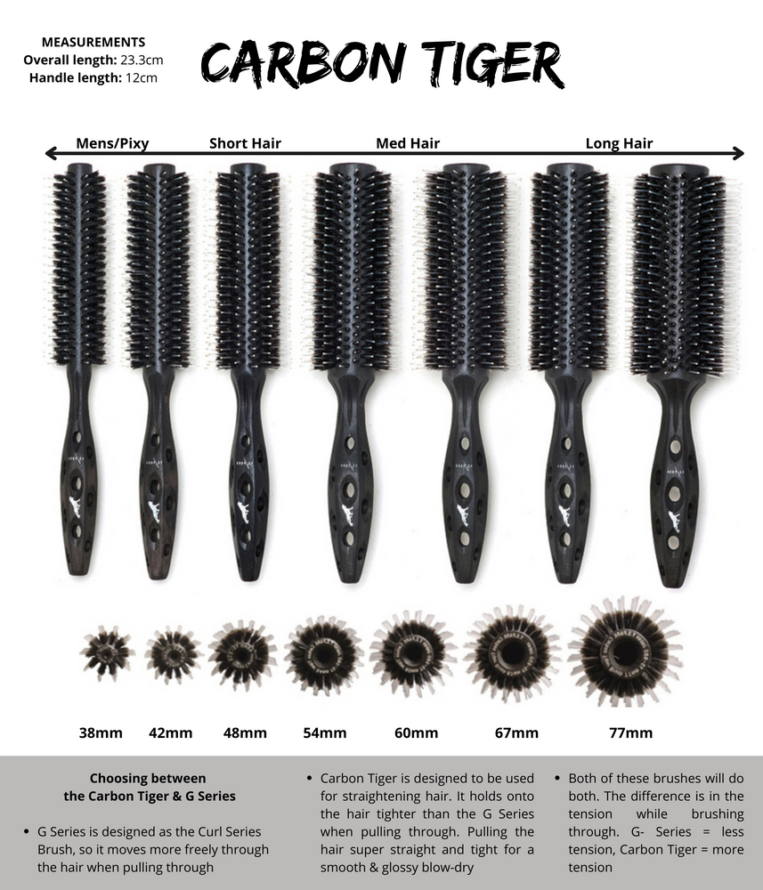YS Park Small Carbon Tiger Hairbrush