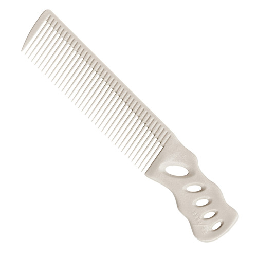 YS Park 208 Short Hair Straight Barber Comb - White
