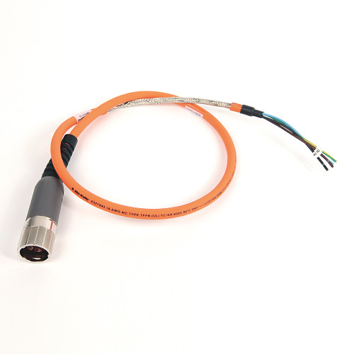 CABLE POTENCIA PARA MOTOR CONECTOR DIN, 16AWG, 1M - 2090CPWM7DF16AA01