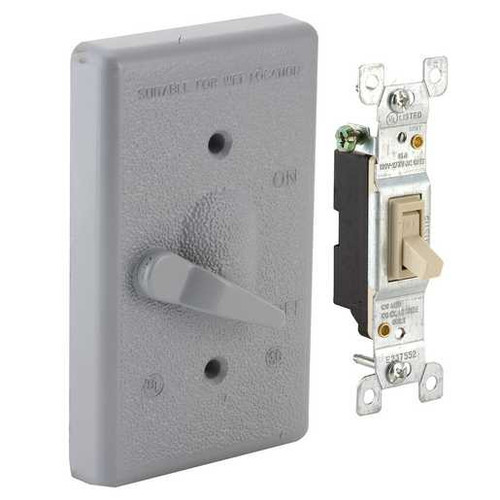 CUBIERTA GRIS P/INTERRUPTOR Hubbell 5121-0